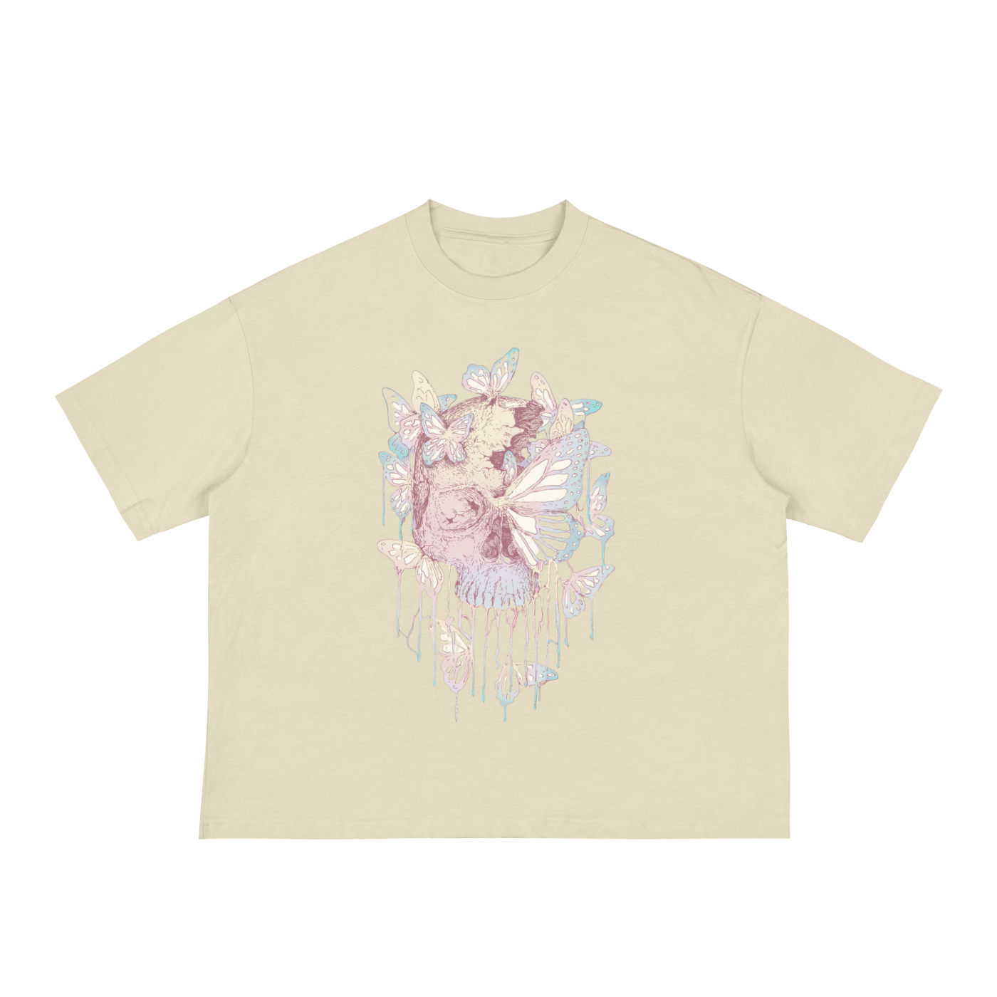 skull,flower,butterfly