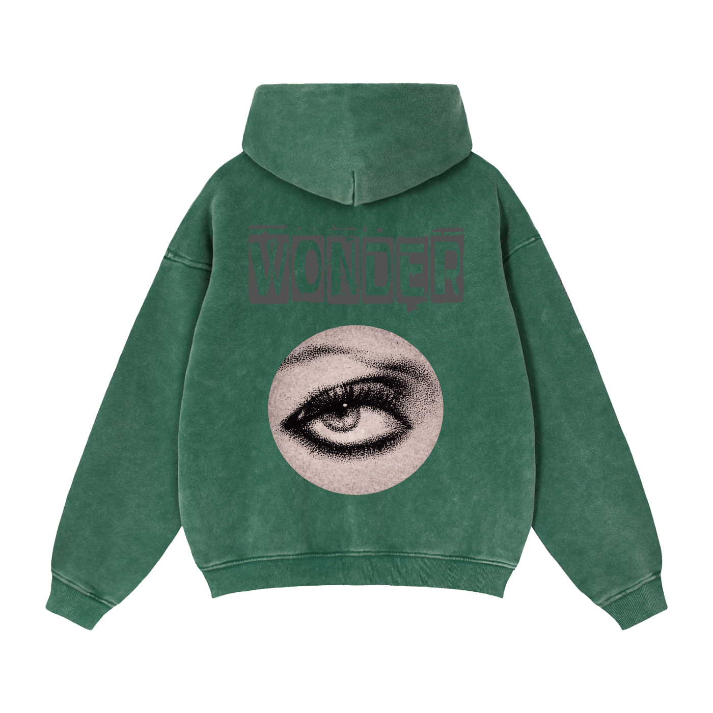 Grey WONDER Zip-Through Boxy Fleece Hoodie