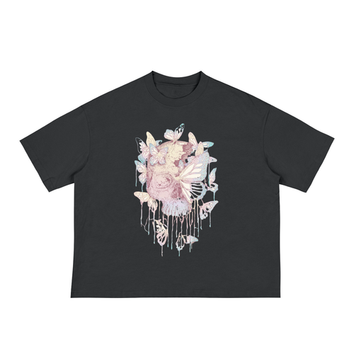 skull,flower,butterfly