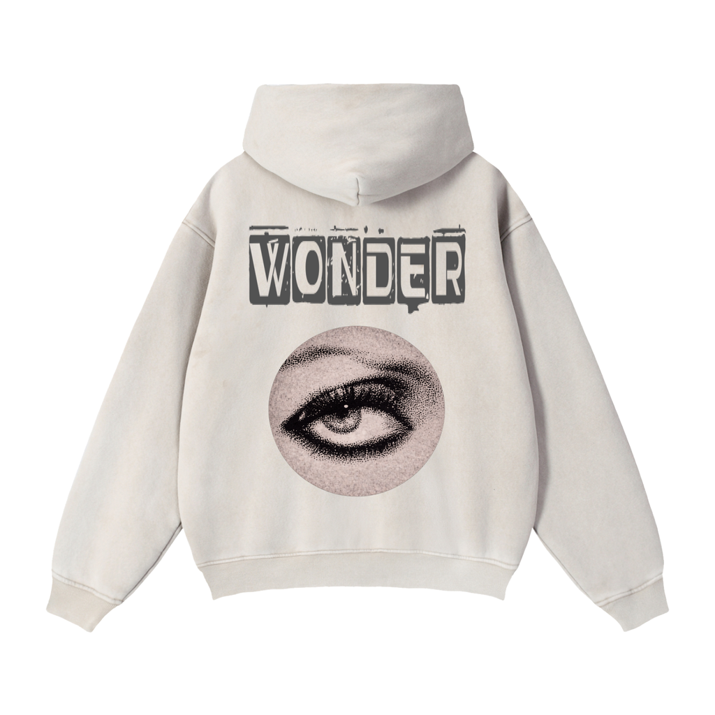 Grey WONDER Zip-Through Boxy Fleece Hoodie