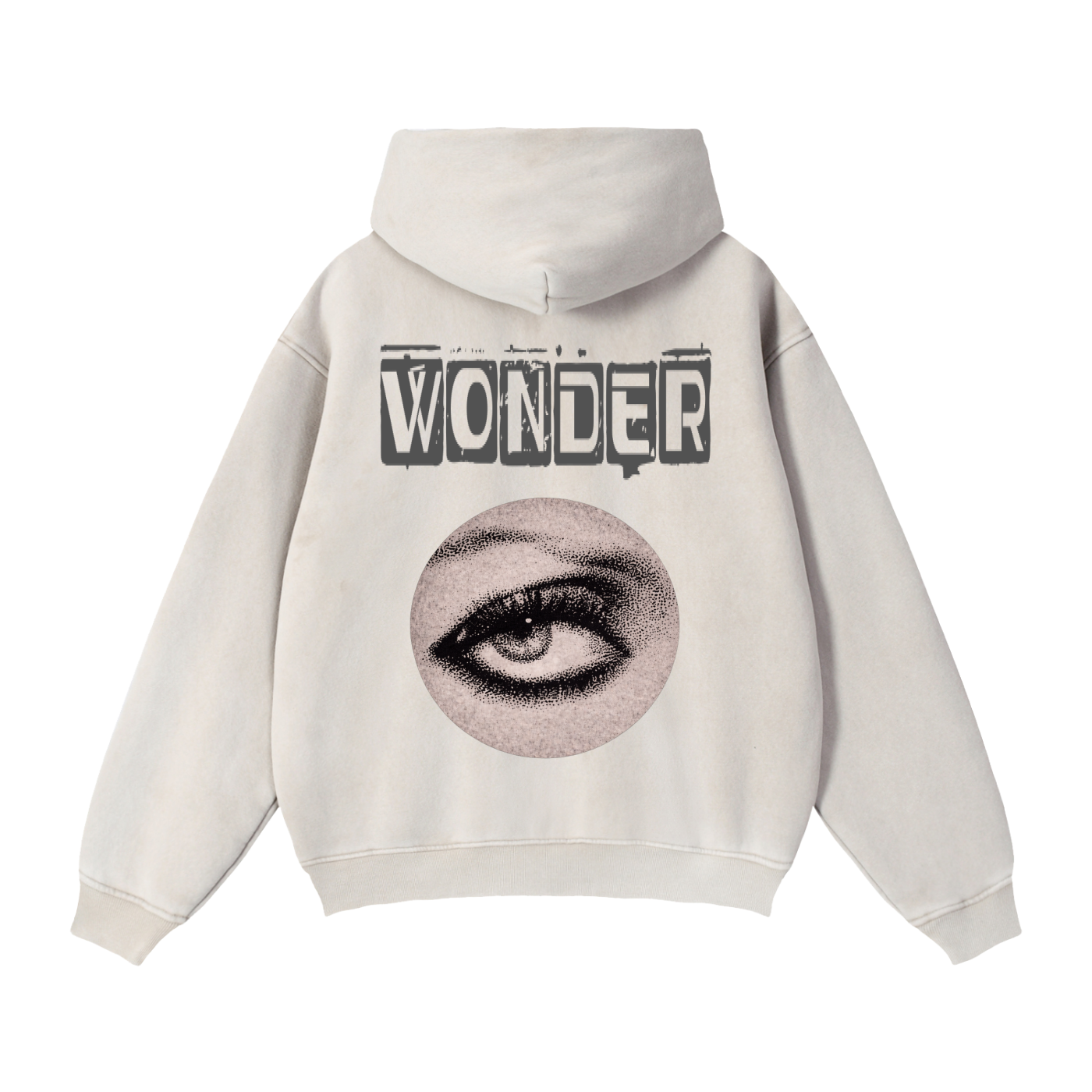 Grey WONDER Zip-Through Boxy Fleece Hoodie