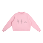 Dance Fleece Mock-Neck Crew Sweatshirt