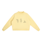 Dance Fleece Mock-Neck Crew Sweatshirt