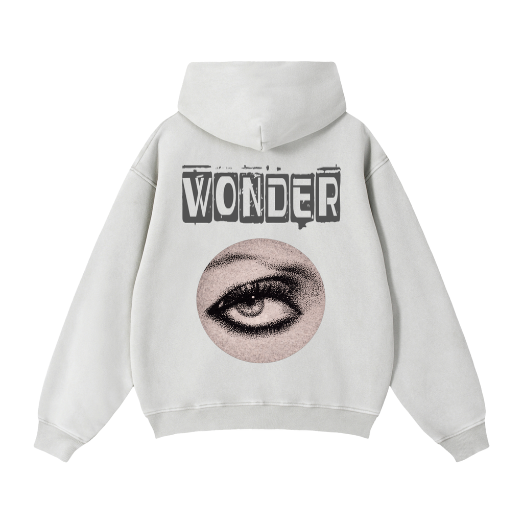 Grey WONDER Zip-Through Boxy Fleece Hoodie