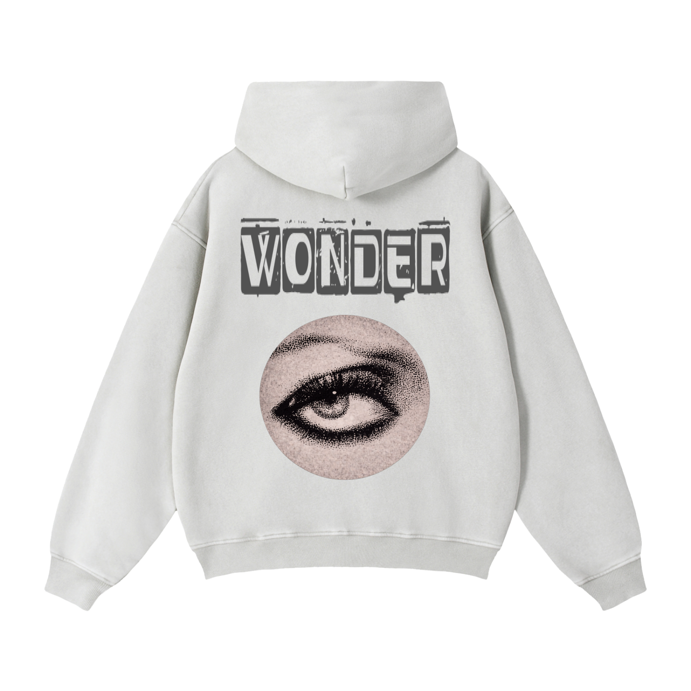 Grey WONDER Zip-Through Boxy Fleece Hoodie