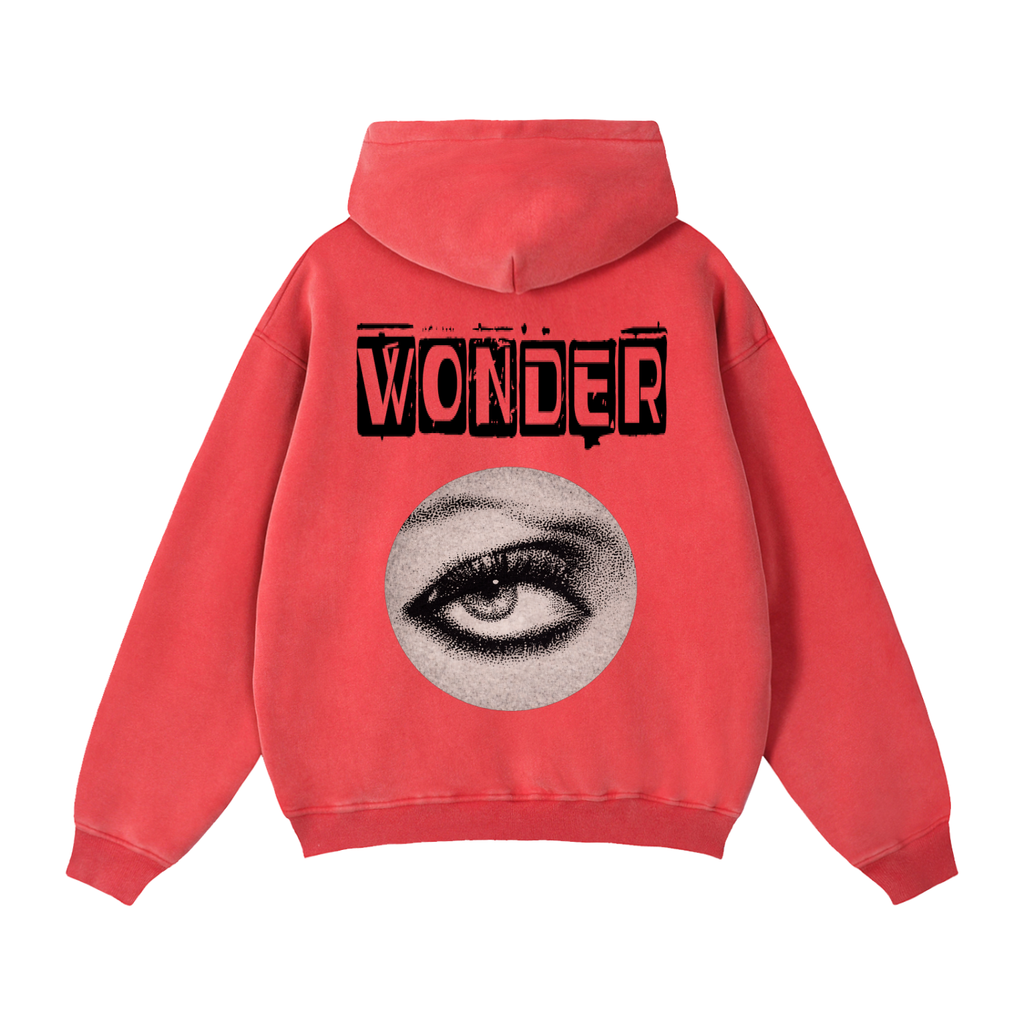 Black WONDER Zip-Through Boxy Fleece Hoodie