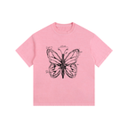 Butterfly Vintage Washed Oversized Cotton T-Shirt