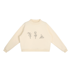 Dance Fleece Mock-Neck Crew Sweatshirt