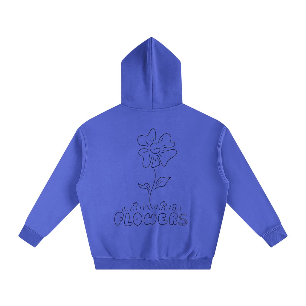 Flowers Oversized Fleeced Hoodie
