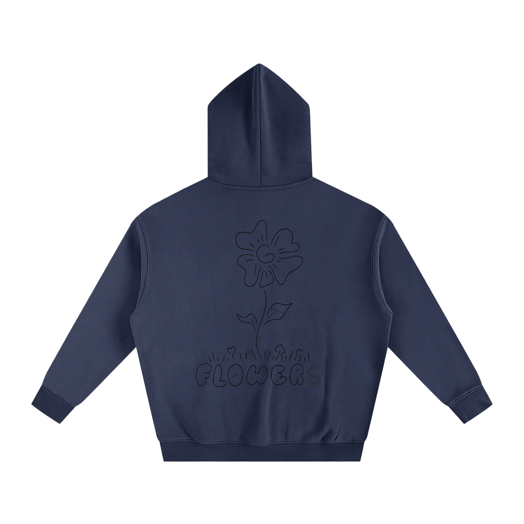 Flowers Oversized Fleeced Hoodie