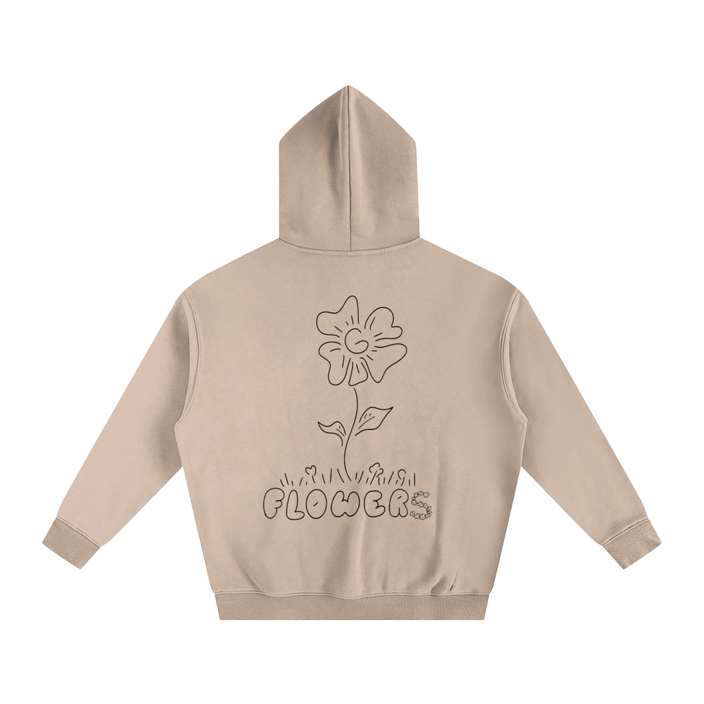 Flowers Oversized Fleeced Hoodie