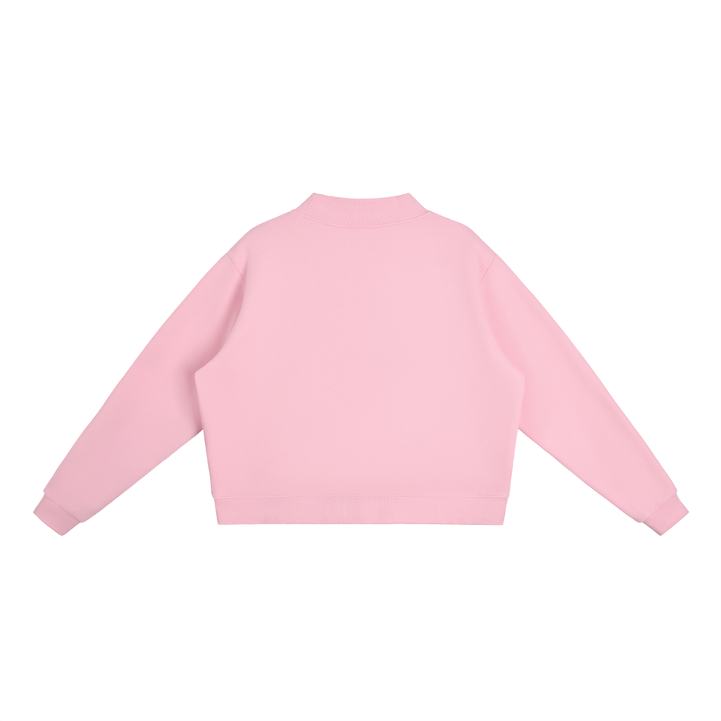 Dance Fleece Mock-Neck Crew Sweatshirt