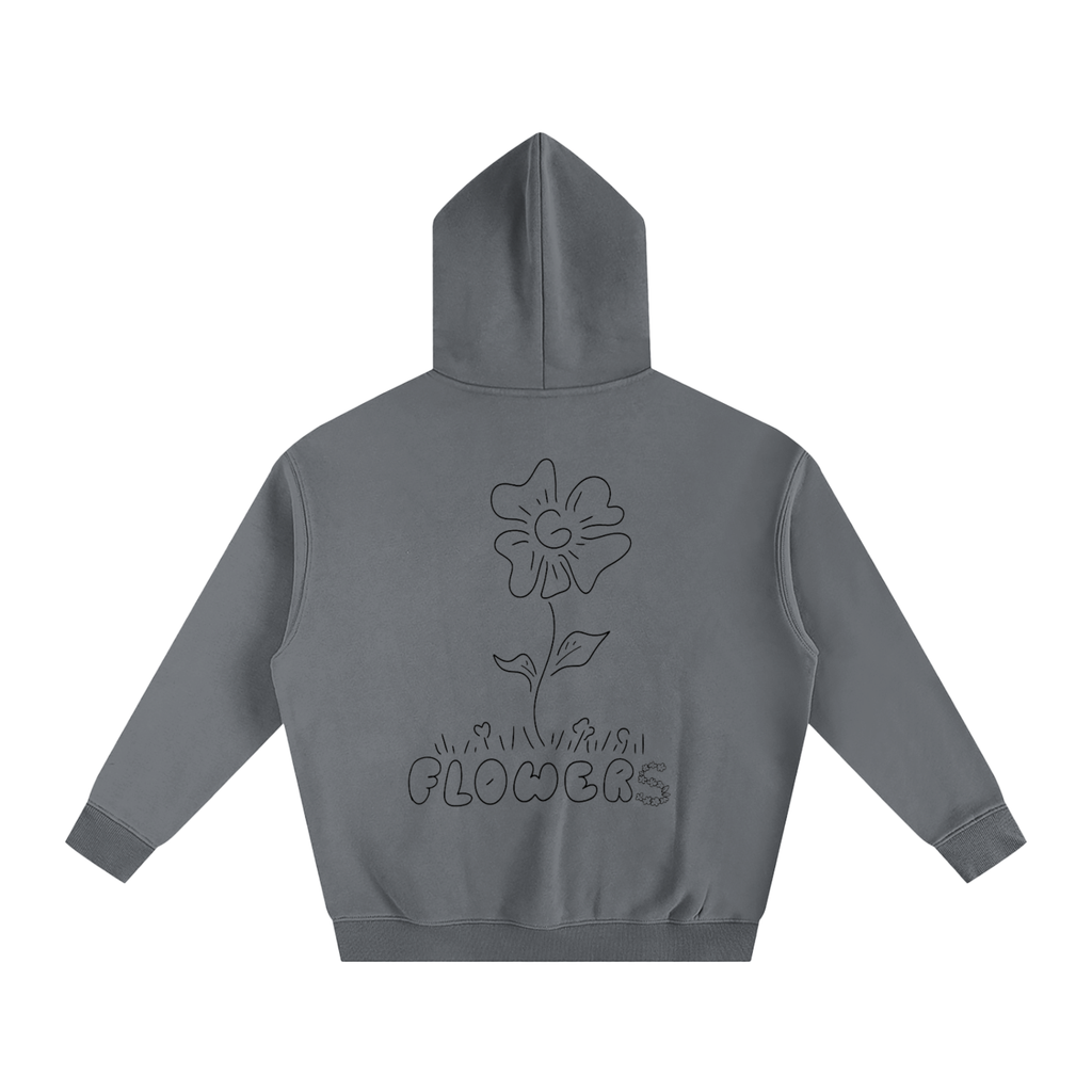 Flowers Oversized Fleeced Hoodie