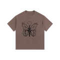 Butterfly Vintage Washed Oversized Cotton T-Shirt