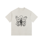 Butterfly Vintage Washed Oversized Cotton T-Shirt