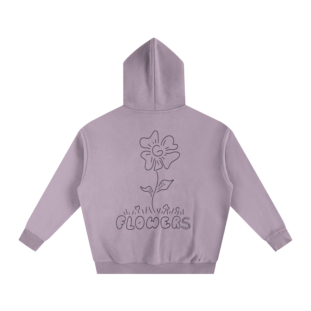 Flowers Oversized Fleeced Hoodie