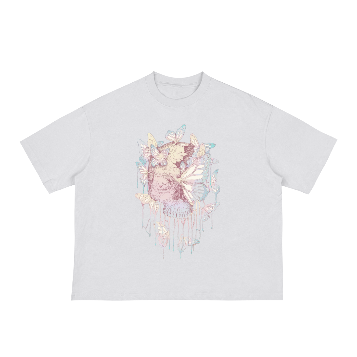 skull,flower,butterfly