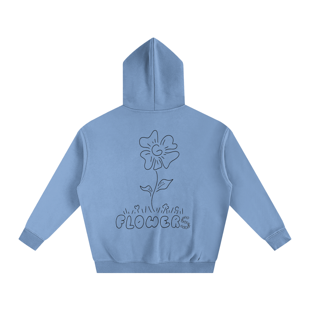 Flowers Oversized Fleeced Hoodie