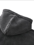 Grey WONDER Zip-Through Boxy Fleece Hoodie