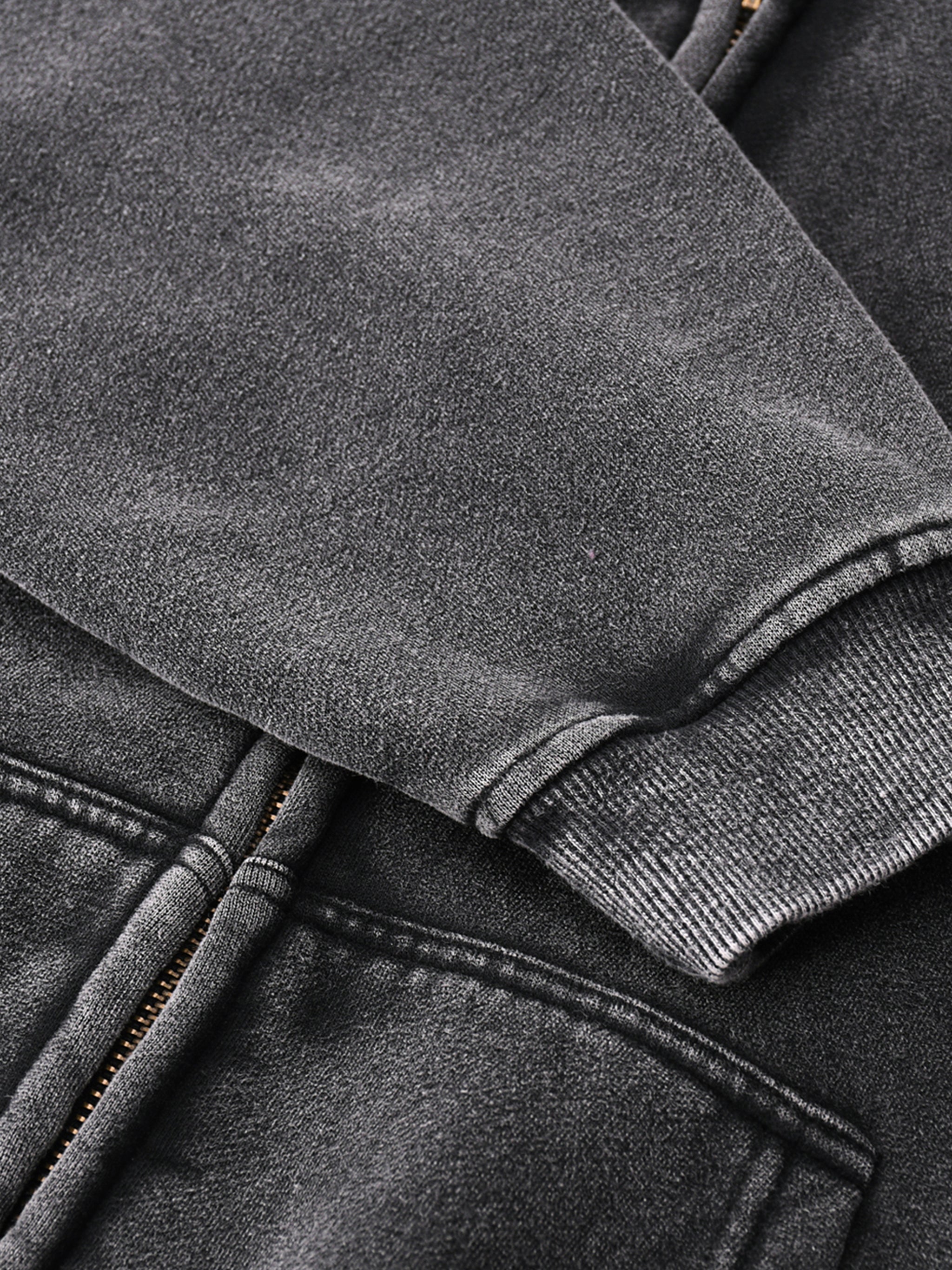 Grey WONDER Zip-Through Boxy Fleece Hoodie