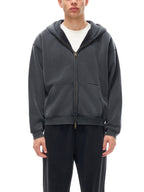 Grey WONDER Zip-Through Boxy Fleece Hoodie
